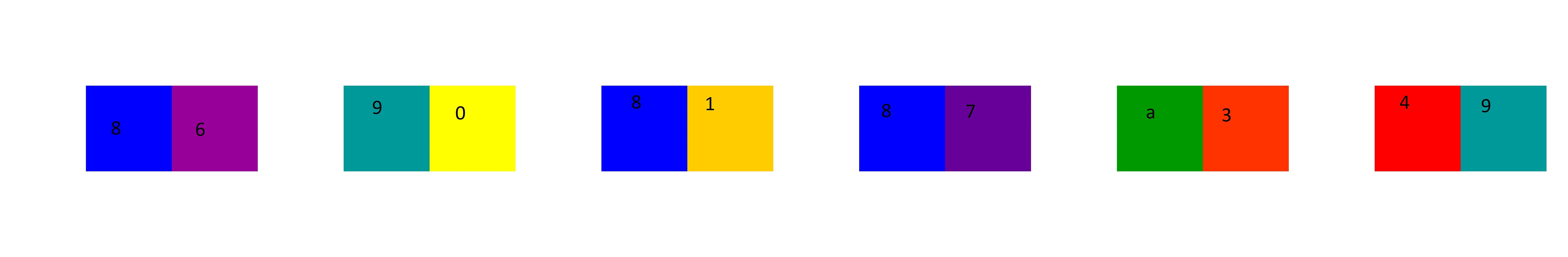 Colored ciphertext pairs labeled with base-12 values, quarter 1 of 4.